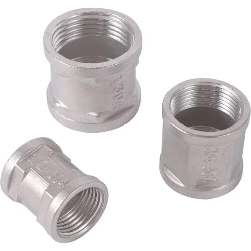 1/2", 3/4", 1" Female Thread 304 Stainless Steel Double Wire Pipe Joint Hardware Plumbing Fitting Connectors 1 Pc