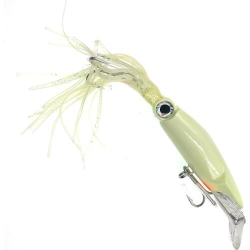 1pcs Octopus Fishing Lure Luminous 14CM 42G Squid Bait Crankbait Sea Fishing Tackle Artificial Bait Fishing Wobblers