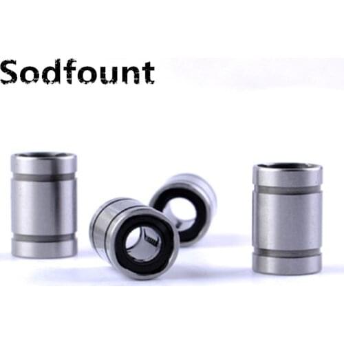 10pcs/lot LM8UU LM10UU LM16UU LM6UU LM12UU LM3UU Linear Bushing 8mm CNC Linear Bearings for Rods Liner Rail Linear Shaft parts