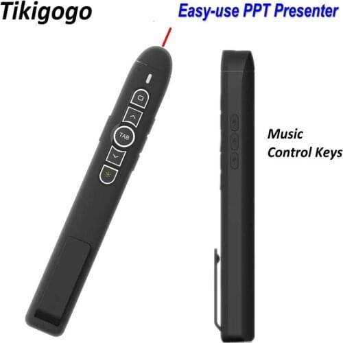 2.4G USB Wireless Presenter Red Laser Pen Pointer PowerPoint Presentation Clicker PPT presenter Remote Control