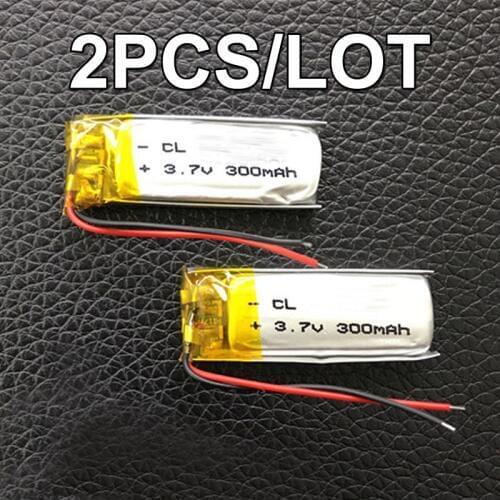 2PCS/Lot 3.7V 300mAh 601235 061235 Rechargeable Battery For Jabra BT200 FS258 Bluetooth Earphone headset Accumulator AKKU