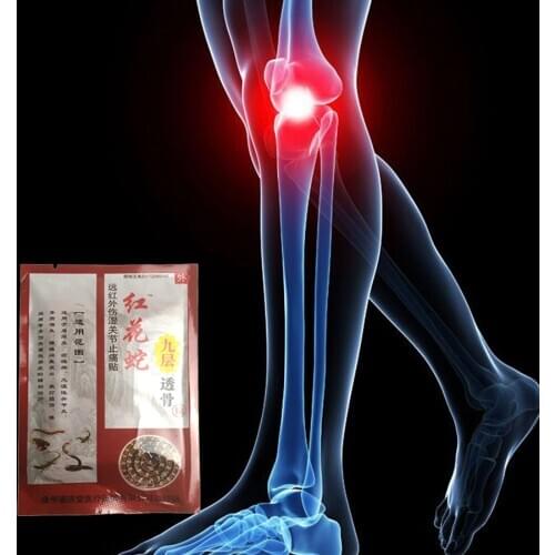 24Pcs/3Bags Carthamus tinctorius Snake Pain Relief Relieve Pain Plaster Far infrared Analgesic Chinese herbal patch Self heating