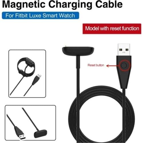 50pcs Portable USB Fast Charging Cable Clip For Fitbit Luxe SmartWatch Bracelet Cable Magnetic Adapter Charger Watch Accessories