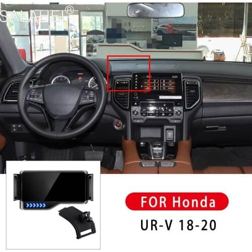 Car Electric Smartphone Holder For Honda UR-V 2018 2019 2020 Interior Dashboard Support Navigation 360 Degree Rotation Bracket