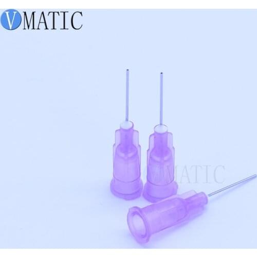 Free Shipping Non Sterilized 100Pcs 24G Blunt End Glue Dispenser Needle Tip 1/2 Inch