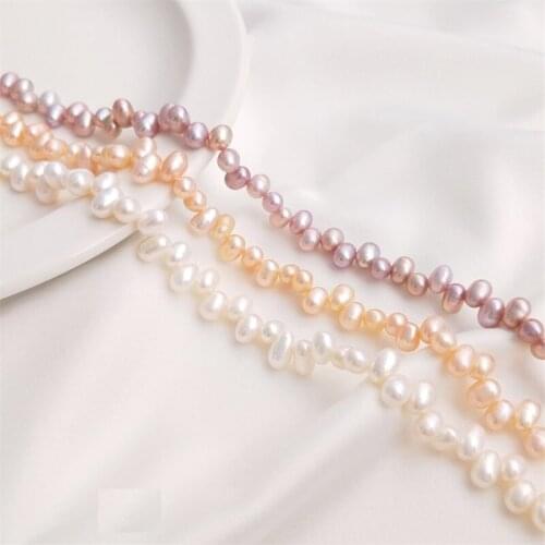 Natural Freshwater Pearl Beads High Quality 36cm Irregular Shape Punch Loose Beads DIY Elegant Necklace Bracelet Jewelry Making