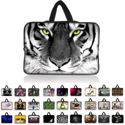 Tiger Notebook Sleeve Tablet Bag 9.7 Inch 10.1 11.6 13.3 14.1 15.4 15.6 17.3 17.4 Laptop Sleeve For Asus Acer HP Dell #Q