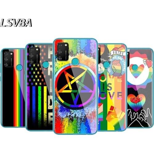 Gay Lesbian LGBT Rainbow Pride For Huawei Honor 30 20 10i 10 9C 9A 9S 9X 9N 9 8A 8 7A 7C Pro Plus Lite Phone Case