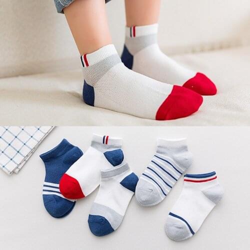 5pairs/lot 1-12 Years Baby Toddler Cotton Socks Kids Boys and Girl Spring Summer Autumn Short Newborn Ribbed Socks Solid Color
