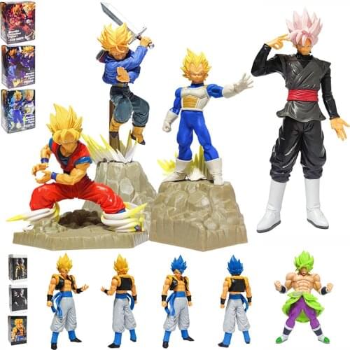 30cm Anime Dragon Ball Z Model Figure Toy Gift Super Saiyan Goku Vegeta Trunks Action Figure Collectible Model Toys
