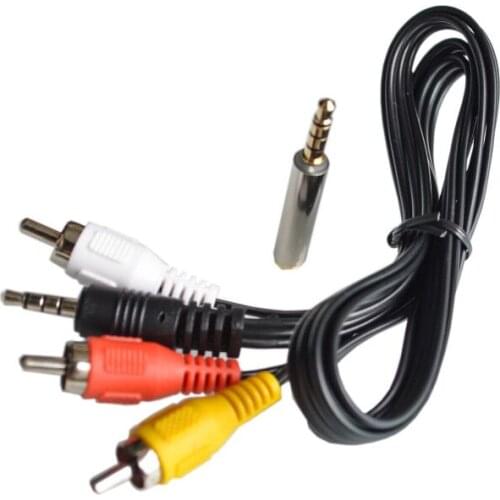 Raspberry Pi B+ AV Cable / Specified AV Cable for Raspberry Pi 3 B (Black)