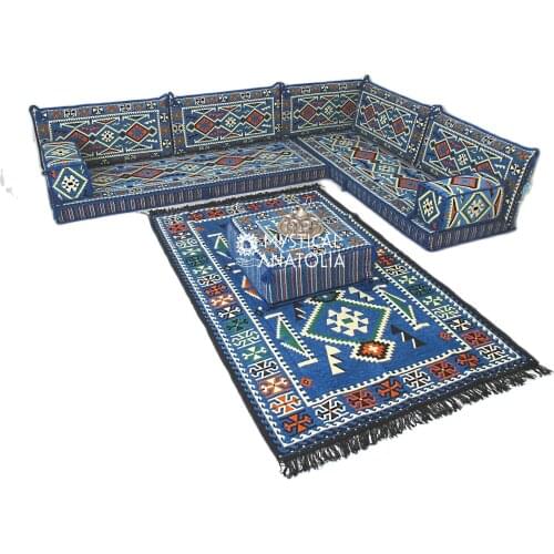 L Shape Arabic Corner Floor Seating Sofa Majlis Cushions Oriental Jalsa Bench Area Traditional Arab Sofas Furniture Toshak