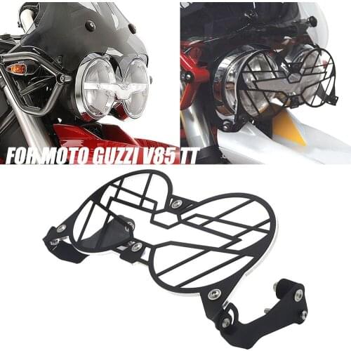 For Moto Guzzi V85 TT NEW Motorcycle Folding Headlight Guard Protector Grill Double Protection V85TT