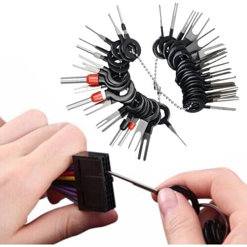 2020 New 38pcs Car Terminal Removal Tool Wire Plug Connector Extractor Puller Release Pin Extractor Kit For CarPlug Repair Tool