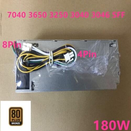 New PSU For Dell 3040 3650 3250 3040 8Pin 180W Power Supply H180AS-00 H180NS-00 B180AS-00 HK280-87FP AC180AS-00 H180AS-02