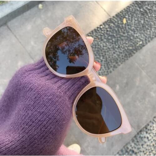 New Fashion oval Brand Designer Cat Eye Women Sunglasses Female Gradient Points Sun Glasses Big Oculos feminino de sol UV400