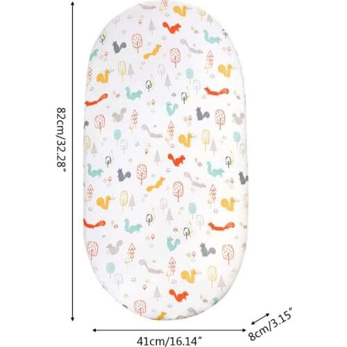 HUYU Baby Diaper Changing Pad Cartoon Printed Cradle Cover Newborn Mattress Crib Sheet Bedding