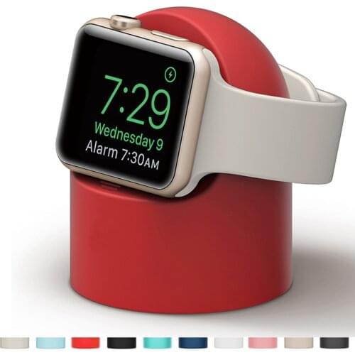 Charger stand For Apple Watch 6 5 4 3 2 SE iWatch band 42mm 38mm 44mm 40mm Silicone charger holder for apple watch accessories