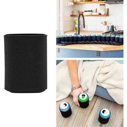 Blank Beer Can Coolers Sleeves Black Soft Insulated Beer Can Cooler Sleeves for Soda, Beer & Water Bottles