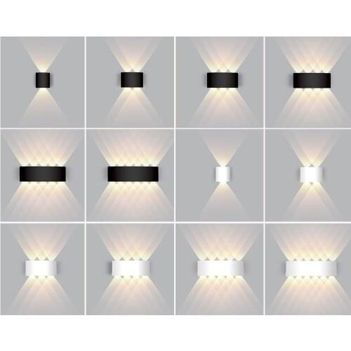 Modern Teen Room Decor Aluminum Wall Lamp IP65 Waterproof Outdoor Garden Fence Stairs Corridor Bathroom Lighting Wall Lights