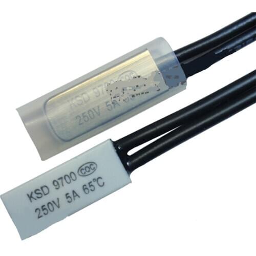 10 pcs Fan Special Thermal Switch Ksd9700 45 Degrees Normally Open 5a250v Thermal Protector Thermostat