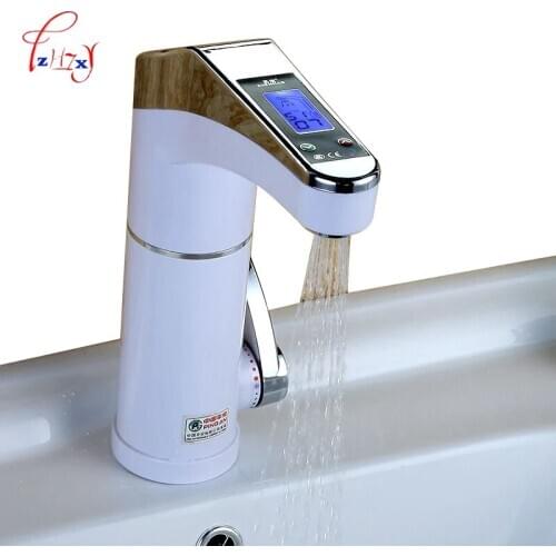 Intelligent LCD display Instant electric water heating Faucet ZH-SC Hot and cold water faucet 220v 1pc