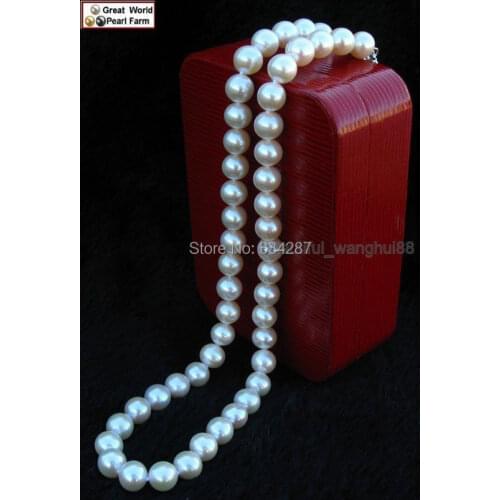 18" Real AAAA Akoya 8-9MM Round pearl necklace 100% 14KT