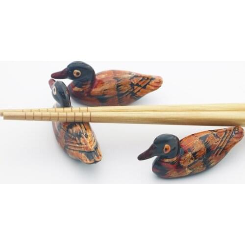 1PCS Ceramic Chinese Traditional Bird Shaped Chopsticks Stand Mini Fortune Bird Japanese-style Chinese Tableware Drop Shipping