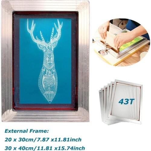 1Pc Screen Printing Frame External Force Withstand The Impression Of The Elastic Mesh Tension 43T Silk Screen Polyester Mesh
