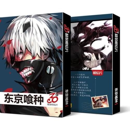 10 boxes/lot Anime Tokyo ghoul lomo postcard toy cartoon small card 30pcs pictures postcard box toy gift