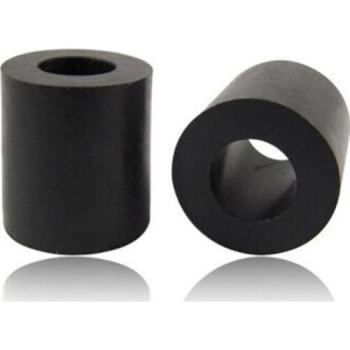 1000pcs /lot 3*8mm Black Nylon Round Standoff Spcaer , PCB board spacer OD=7MM, ID=3.2MM, Height=8mm