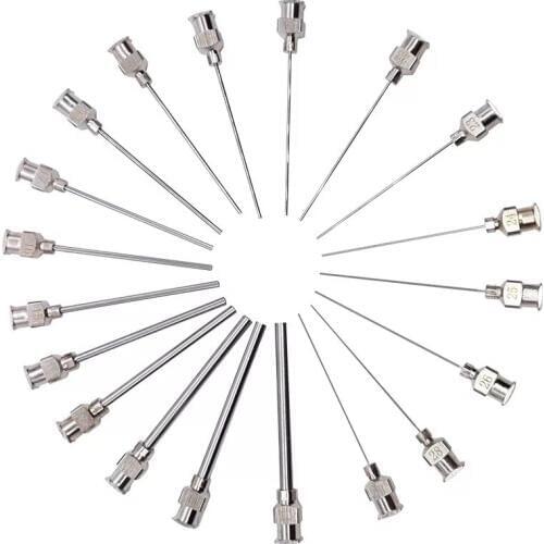 12PCS/LOT all metal dispensing needle 11/2inch-cannula blunt-end