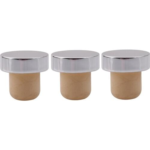 3pcs Bar Tool T-shape Wine Stopper Bottle Stopper Leak Free Red Wine Bottle Plug Sealing Cap Corks For Beer Barware Tools
