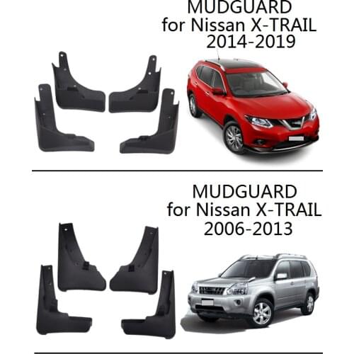 4 PCS for Nissan X-TRAIL T30 T31 T32 2006-2019 Front Rear Car Fender Mud Flaps Guard Splash Flap Mudguards Car Accessories