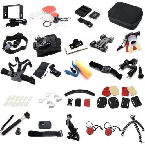 Ms.L.Meilyadigit Full accessories for GoPro hero3 3+ hero5 4 go pro sjcam waterproof case Chest Tripod battery monopod