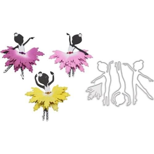 Flower Fairy Metal Cutting Dies Stencil DIY Scrapbooking Album Stamp Paper Card Embossing Craft Decor M17D