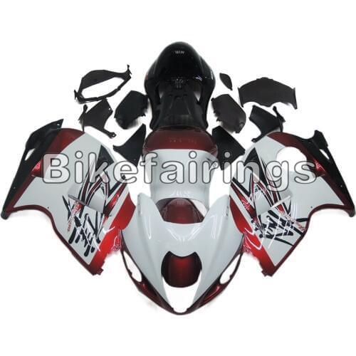 For Suzuki GSXR1300 1997 98 99 00 01 02 03 04 2005 2006 2007 Candy Red and White Panels GSXR 1300 Hayabusa Bike Covers Fairings