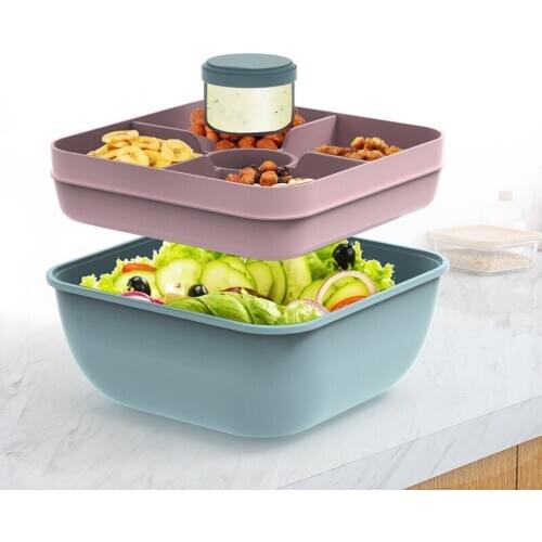 Double-Layer Lunch Box Cute Girl Bento Boxes Microwave Food Organizer Office Worker Portable Seal Container No Cutlery