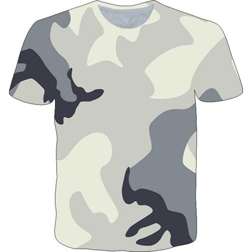 New 3D Camouflage Print T-shirt 2021 Army Fan Fashion Mens t-shirts Summer Casual Fitness Sports Streetwear Short Sleeve tshirt