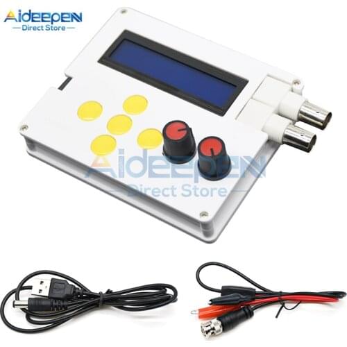 DC 4V-10V YM-100 1HZ-500K DDS function signal generator 1602 LCD Screen Sine Wave/Square Wave/Sawtooth Wave/Triangular Wave