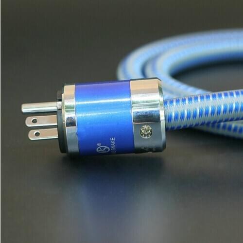 HIFI King Snake KS-GT3 Audio Power Cable CRYO-196 Rhodium US Plug for Amplifier CD Player