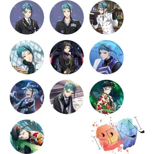 Twisted Wonderland Game Jades Leech Jeido Richi Collection Octavinelle Metal Badge Brooch Pins