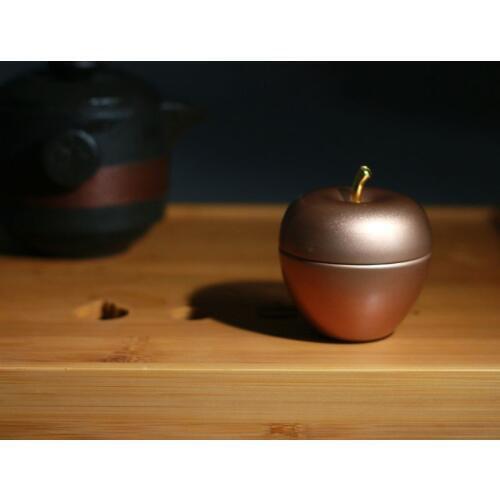 Apple Shaped Mini Tin Tea Suger Candy Sealed Coffee Storage Box Metal Case Wedding Favor Organizer Container