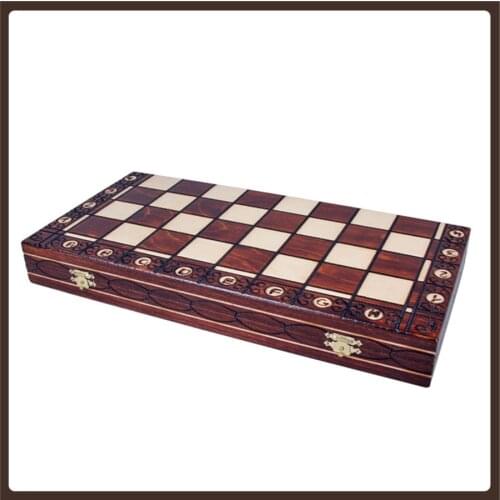 Antique Chess Set Big Luxury Wood Original Medieval Adult Tournament Professional Game Set Jogo De Tabuleiro Chess Accessories