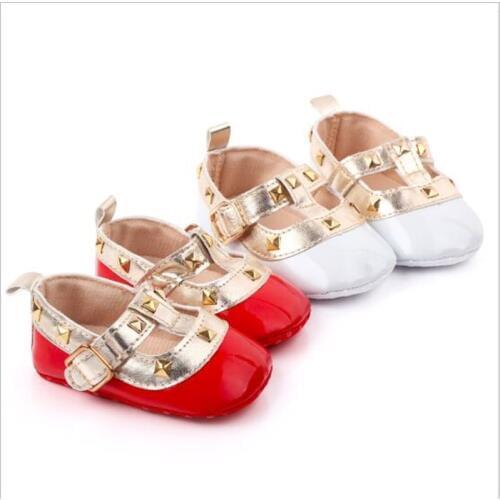 New Baby Girl Shoes Infants PU First Walkers Newborn Girls Princess Shoes Soft Sole Baby Crib Shoes