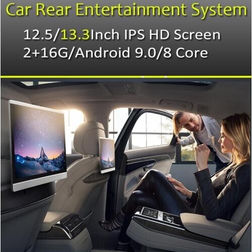 Car Rear Entertainment System HD Universal Headrest Screen Headrest Monitor WIFI DVD Video player 13.3inch for AUDI for BMW