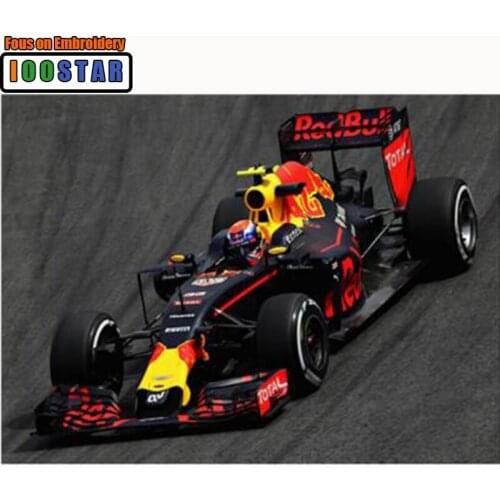 DIY Needlework Diamond Embroidery Racking Car Picture Sticker Rhinestones Painting Formula Racing Fashion Gift for Man