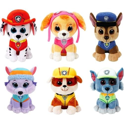 Ty Beanie Cat Dog Marshall Rocky Zuma Soft Stuffed Plush Toys Cute Big Eyes Dog Ragdoll Doll Boy Girl Christmas Birthday Gift 15