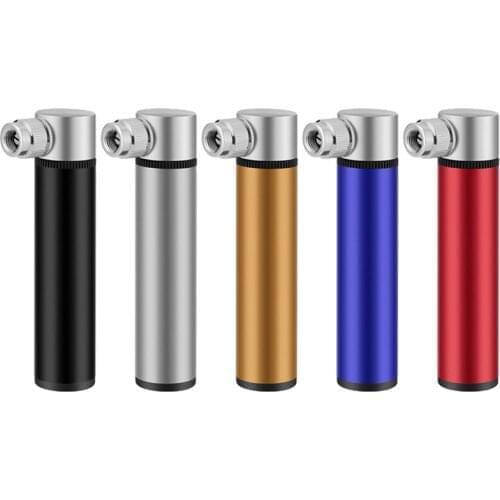 Bike Pump Small Aluminum Alloy Pump Mini Basketball Inflator Waterproof Portable with The Ball Pin As A Gift