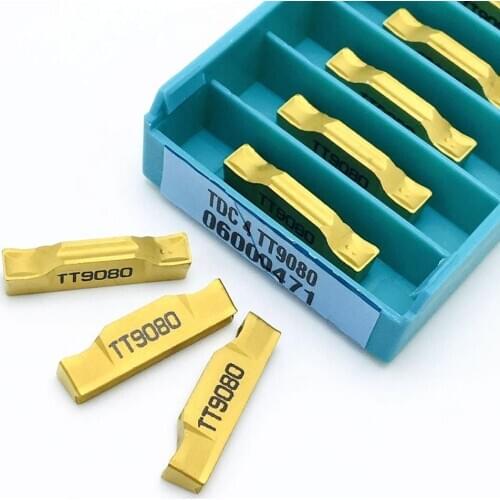 High quality slotting blade TDC4 TT9080 carbide blade steel processing TDC4 cutting blade lathe parts tool